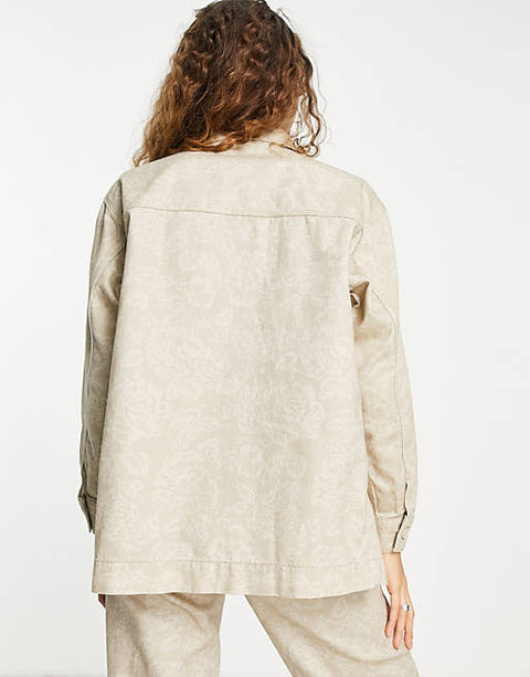 TopShop Women's Beige Jacket 111038147 ANF285 (AN74) shr