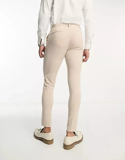 Asos Design Men's Beige Trouser ANF1490