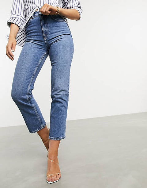 ASOS Design Women's Blue Jeans 101016267  AMF5 B48 (lr94)
