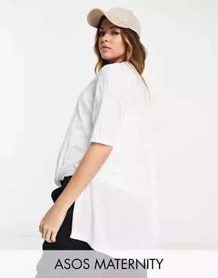 Asos Design Maternity Women's White T-Shirt ANF760