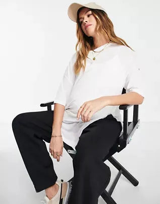 Asos Design Maternity Women's White T-Shirt ANF760