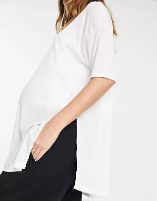 Asos Design Maternity Women's White T-Shirt ANF760