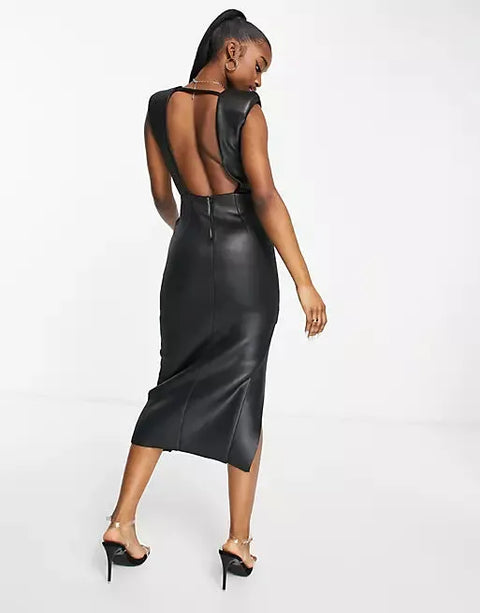 Asos Design Women's Black Dress ANF823