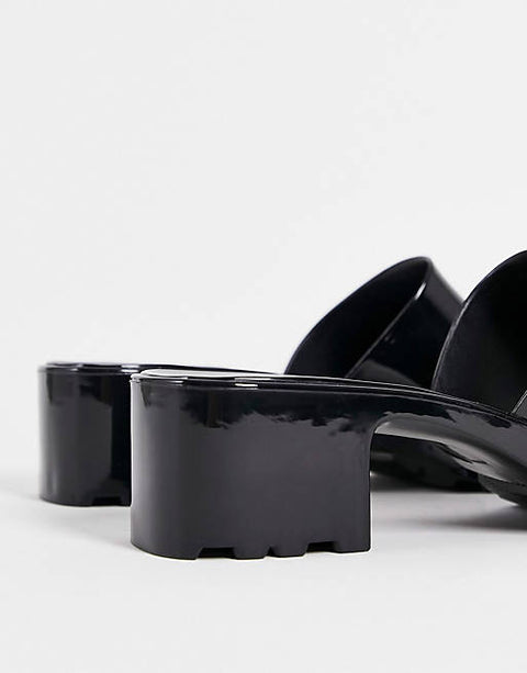Asos Design Women's Black Slipper ANS270 (Shoes53)
