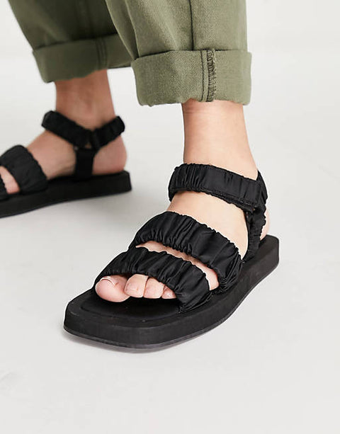 Topshop  Women's Black Sandal ANS223 (shoes 48,50,58) shr