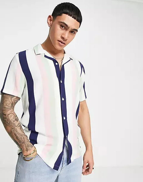 Asos Design Men's Multicolor Shirt ANF737