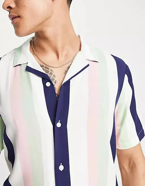 Asos Design Men's Multicolor Shirt ANF737