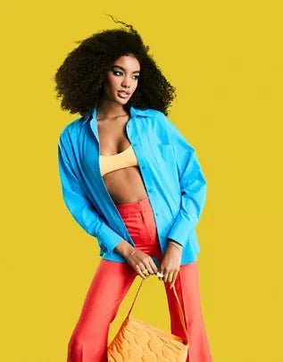 Asos Design  Women's Turquoise Shirt ANF1266