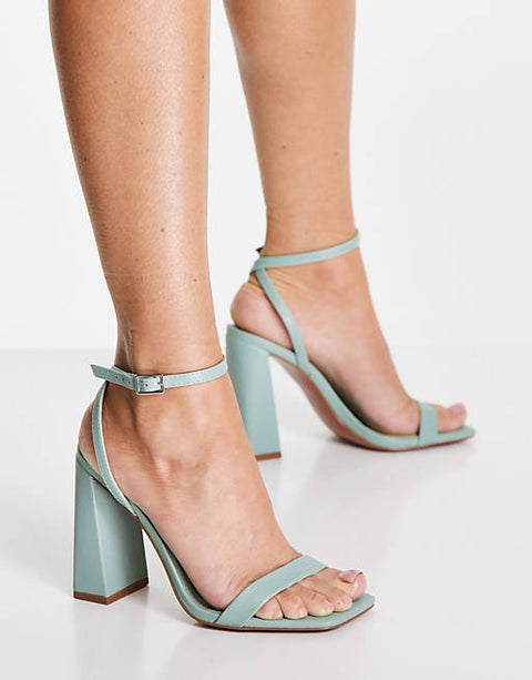 ASOS Design  Women's Sage Green Heel ANS387 (Shoes52,53,54,56,58) shr