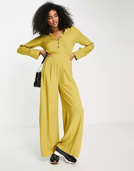 Asos Design Women's Lime Green Jumpsuit ANF1841