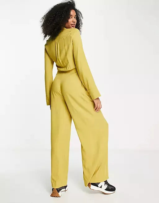 Asos Design Women's Lime Green Jumpsuit ANF1841