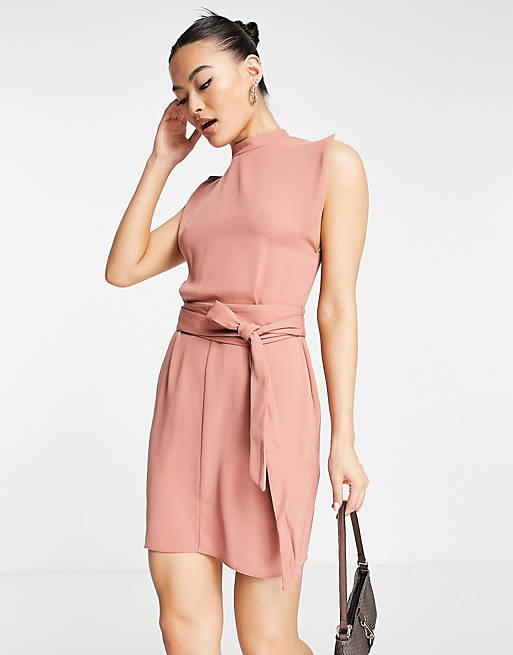 ASOS Design Women's Pink Dress AMF57 E15 (sh9)