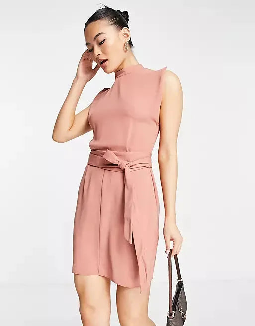 Asos Design Women's Pink Dress ANF836