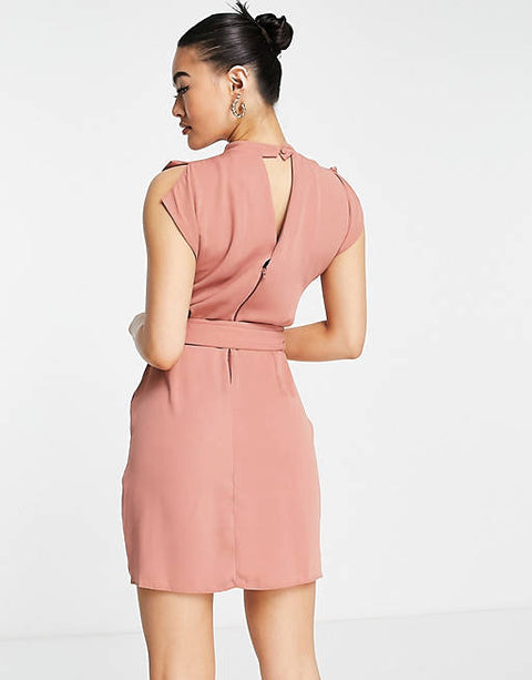 ASOS Design Women's Pink Dress AMF57 E15 shr