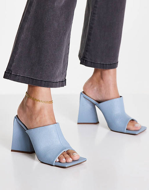 ASOS Design  Women's Blue Heeled ANS373 (Shoes53,54) shr (st3)
