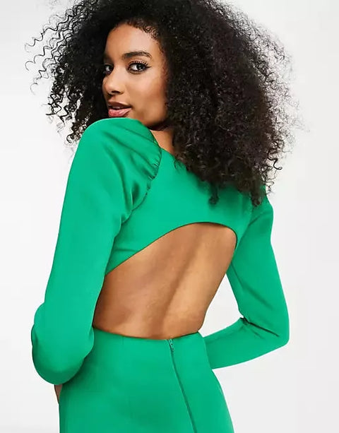 Asos Design Women's Green Dress ANF1050