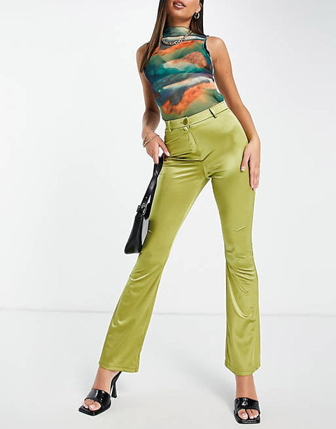 TopShop Women's Green Trouser ANF575(AN)(zone 5)