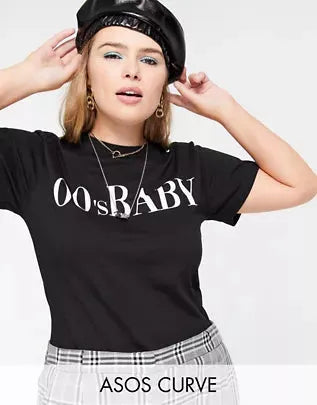 Asos Design Women's Black T-Shirt ANF1528