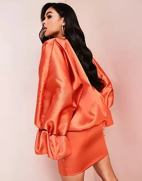 Asos Design Women's Coral Dress ANF1961