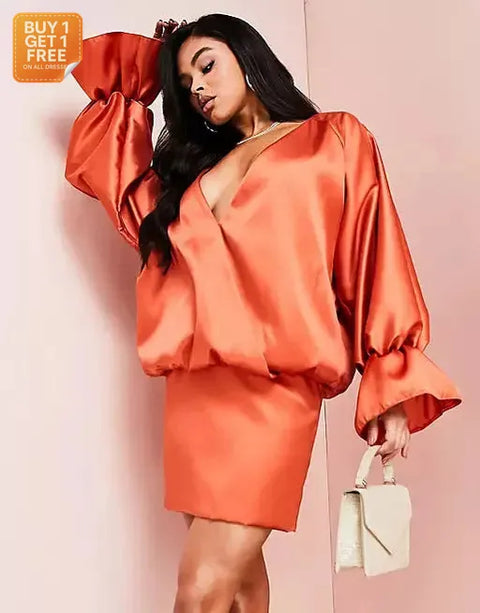 Asos Design Women's Coral Dress ANF1961