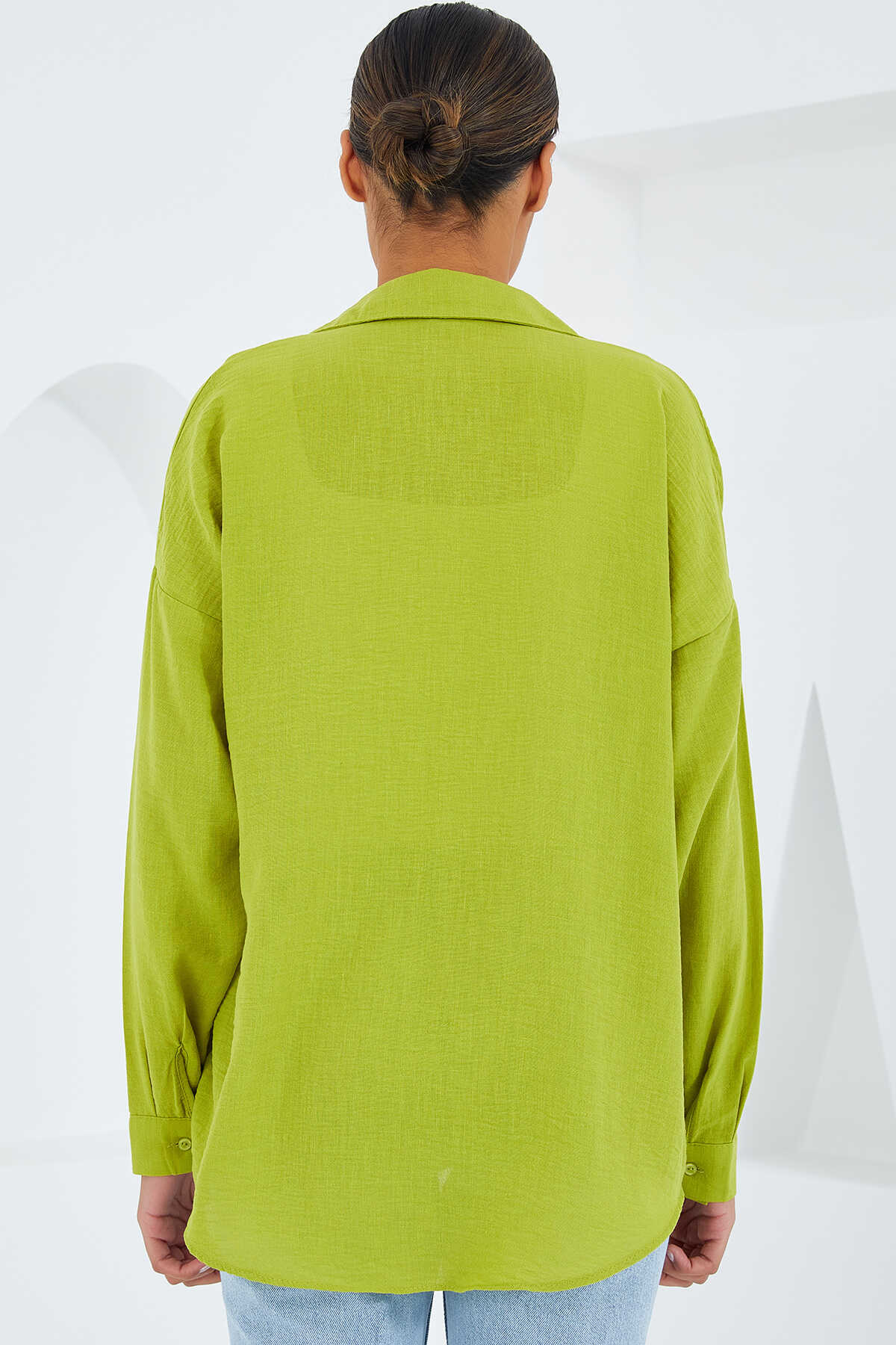 Big Dart Women's Light Green Long Sleeve Shirt | Big Dart In Lebanon
