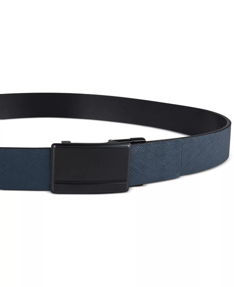 Alfani Men's Navy & Black Reversible Compression Buckle Belt | Alfani In Lebanon