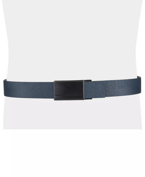 Alfani Men's Navy & Black Reversible Compression Buckle Belt | Alfani In Lebanon