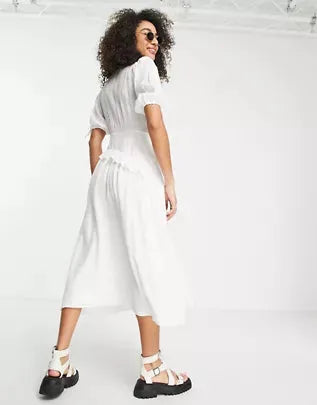 Topshop Women's Off White Dress ANF1855