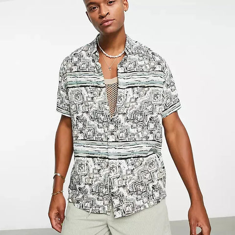 Asos Design Men's Multicolor Shirt ANF674