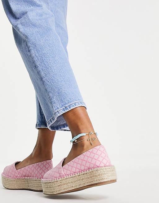 ASOS Design Women's Pink Flat Shoes ANS266 ( â SuperDokan