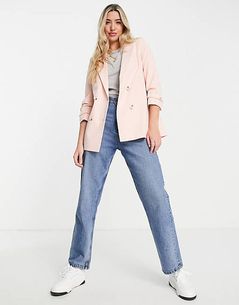 Miss Selfridge Women's Pink Blazer ANF116 (AN60,AN61)