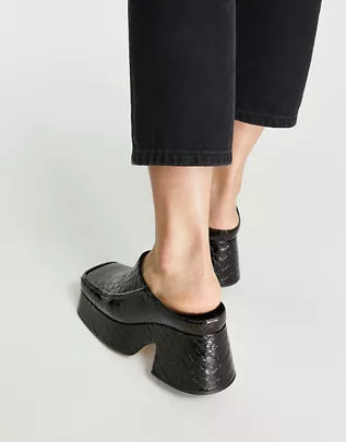 Topshop Women's Dark Brown Heel ANS655