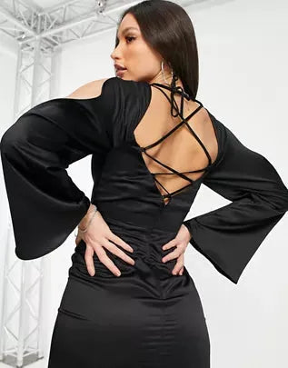 Topshop  Women's Black Dress ANF1883
