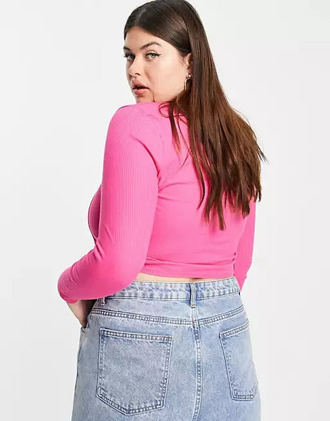 Asos Design Women's Fuchsia Blouse ANF665