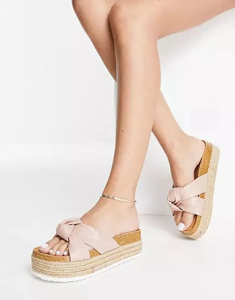 Asos Design Women's Beige Slipper ANS569