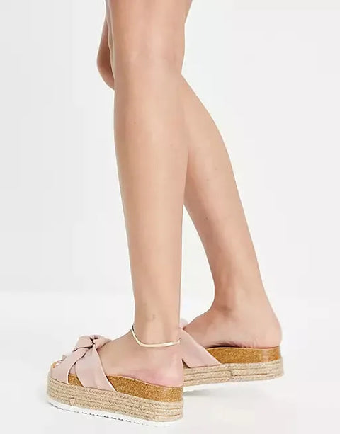 Asos Design Women's Beige Slipper ANS569