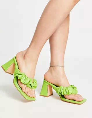 Topshop Women's Lime Green Heel ANS602