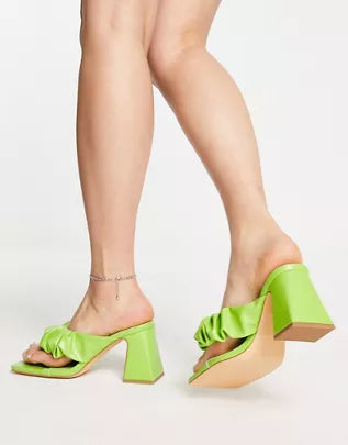 Topshop Women's Lime Green Heel ANS602