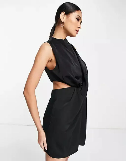 Asos Design Women's Black Dress ANF876
