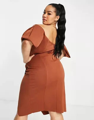 Asos Design  Women's Camel  Dress ANF971