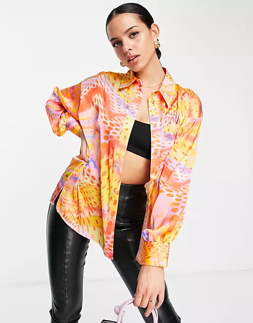 ASOS DESIGN Women's Multicolor Shirt ANF1819