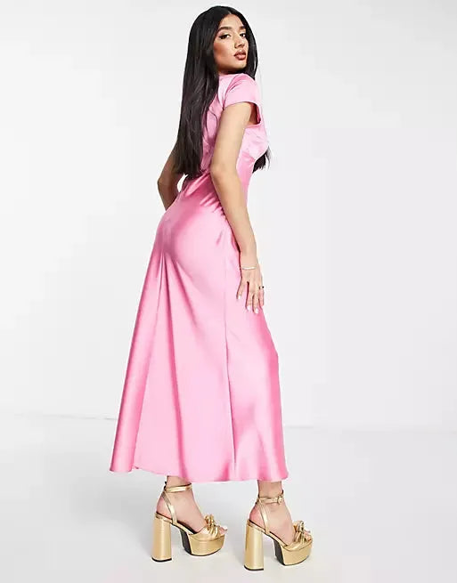 Asos Design Women's Pink Dress ANF1830