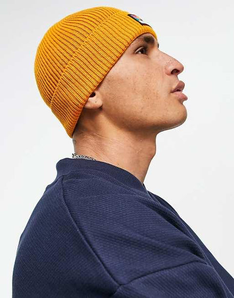 Asos Design Men's Mustard Beanie ANA118