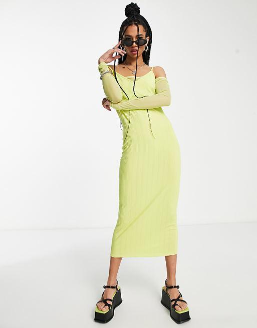 TopShop  Women's Lime  Dress ANF2873