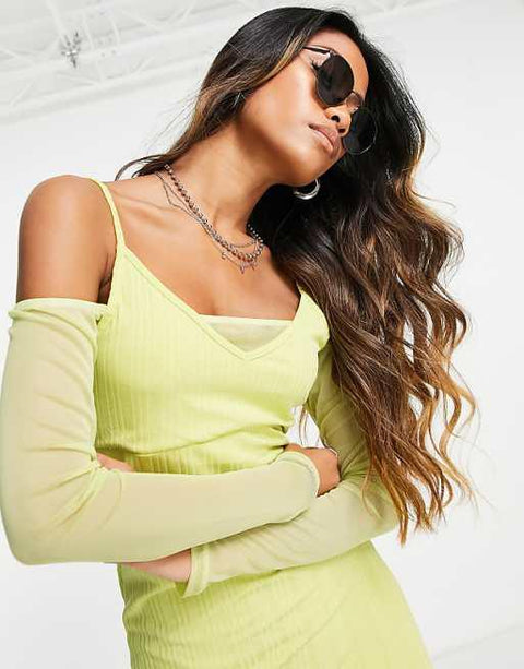 TopShop  Women's Lime  Dress ANF2873