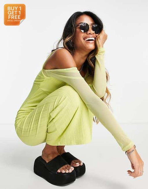 TopShop  Women's Lime  Dress ANF2873