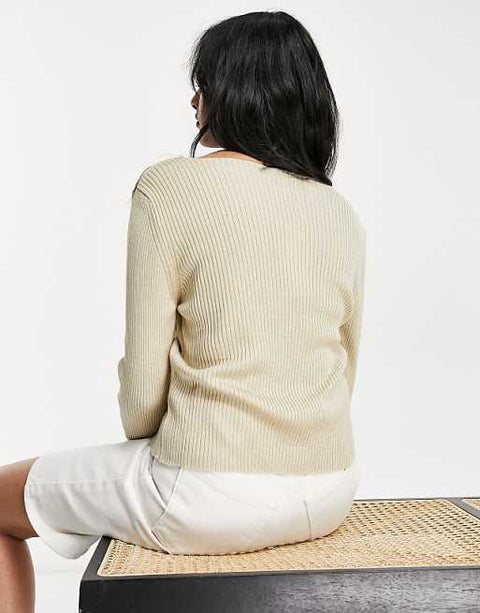 Topshop Women's Beige Blouse ANF3409