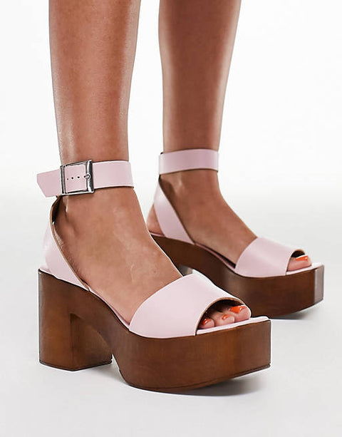 ASOS Design Women's Pink Sandal ANS240 (Shoes26,27,51,52,58) shr