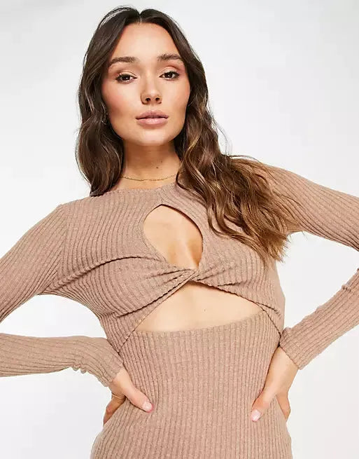 Asos Design Women's Mink Dress ANF877