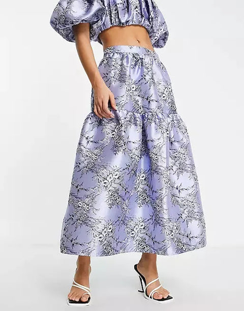 Asos Design Women's Blue Skirt ANF882